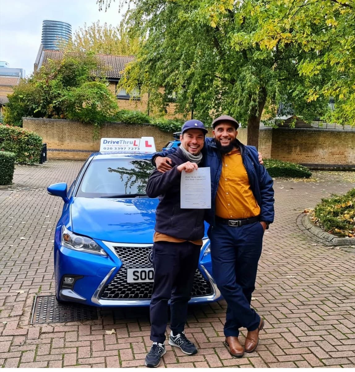Student passed driving test with DriveThruL in Docklands