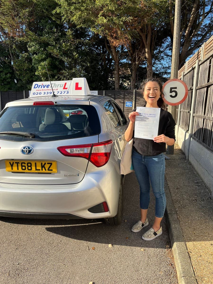 Student passed driving test with DriveThruL Lexus