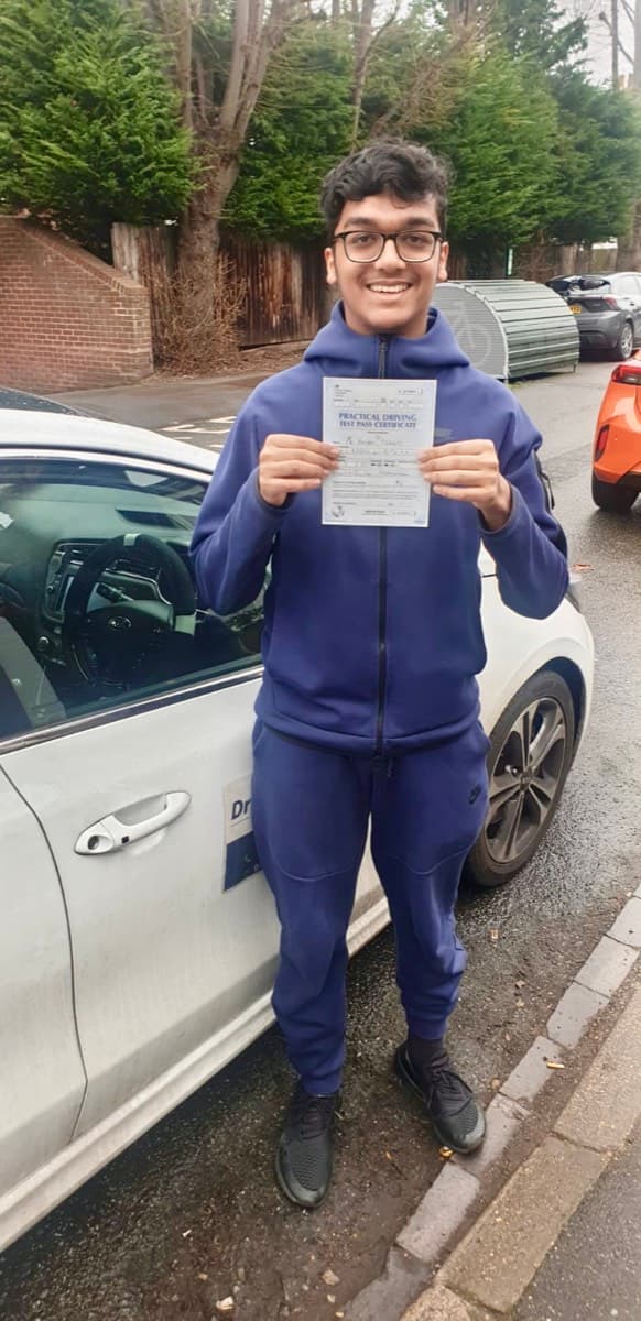 Student passed driving test with DriveThruL